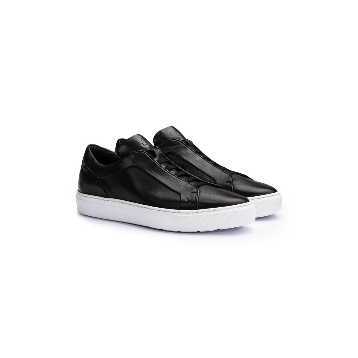 Minimalistische Leder-Sneaker zum Schlüpfen