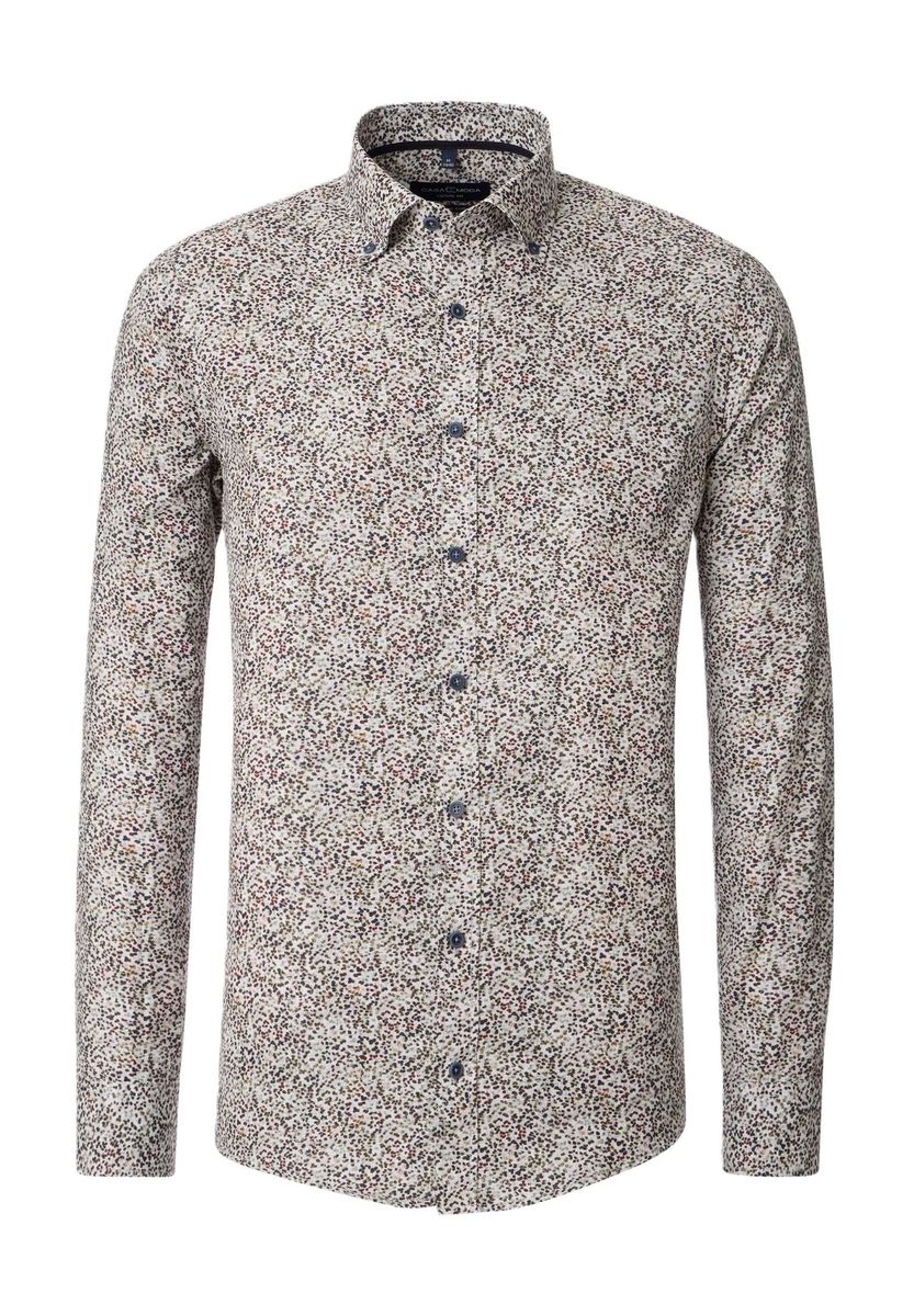 Freizeithemd mit Print und langen Ärmeln