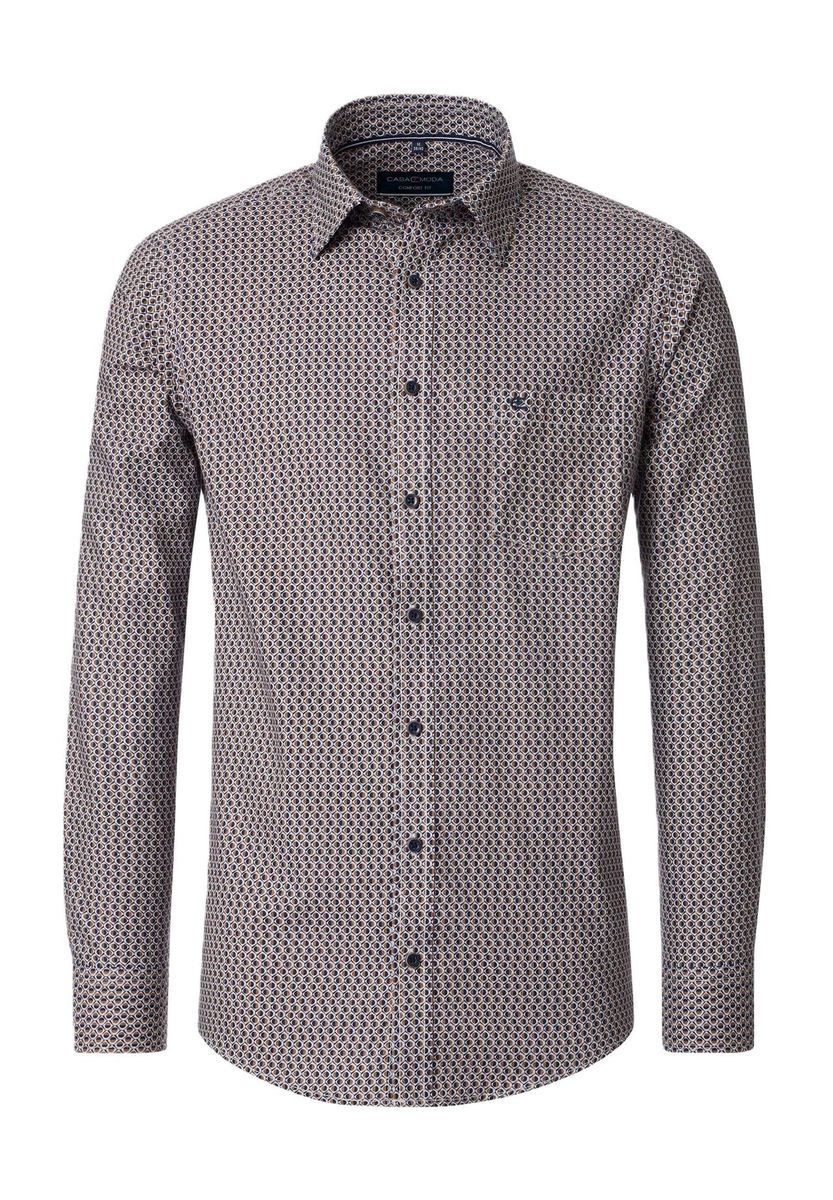 Gemustertes Comfort Fit Langarmhemd
