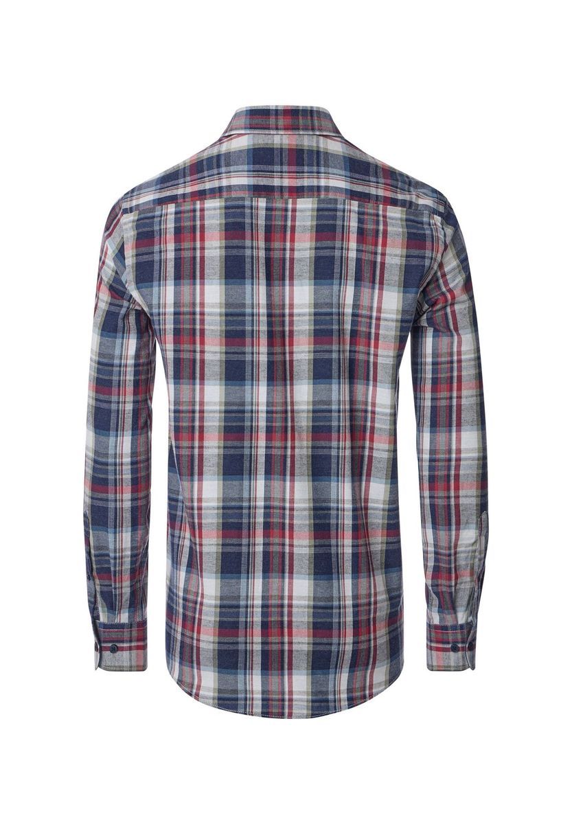 Herren Langarm Flanellhemd mit Karomuster