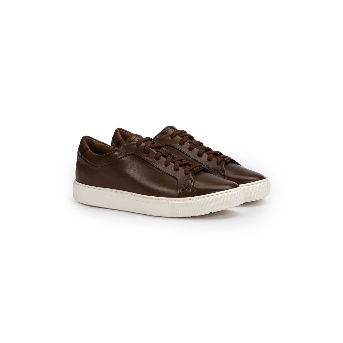 Metro Leder-Sneaker mit flacher Sohle