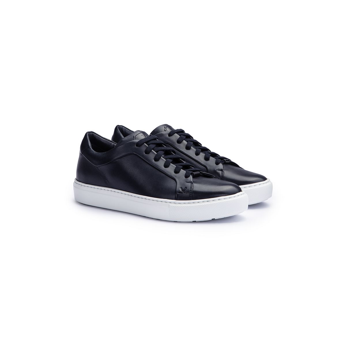 Klassische Leder-Sneaker mit Schalensohle