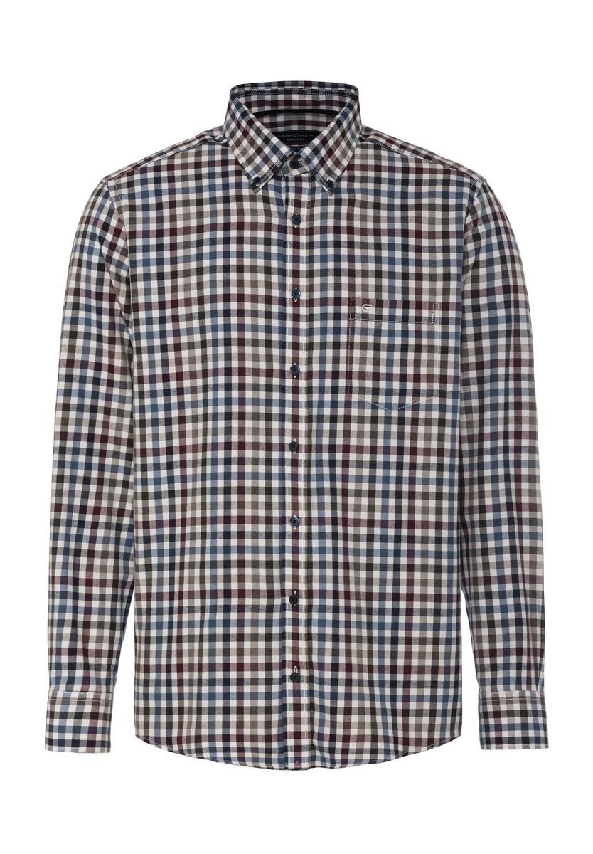 Klassisches kariertes Langarmhemd