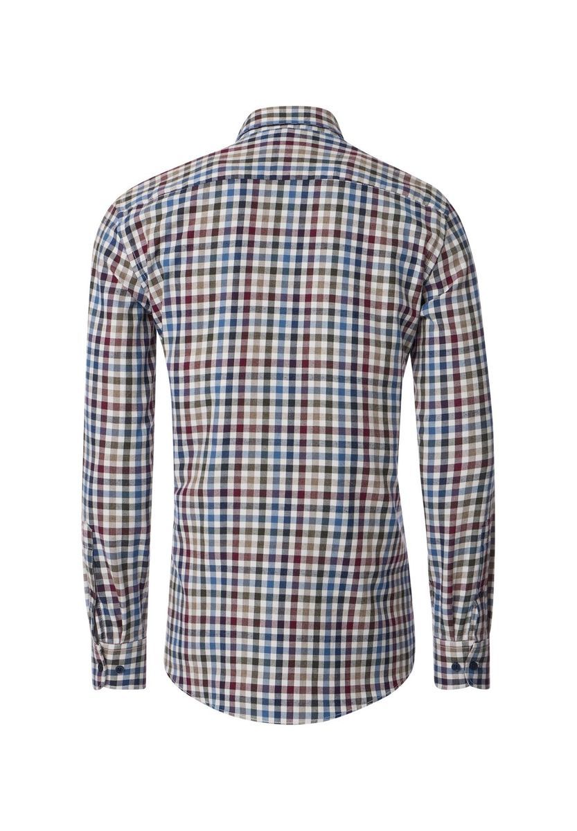 Klassisches kariertes Langarmhemd