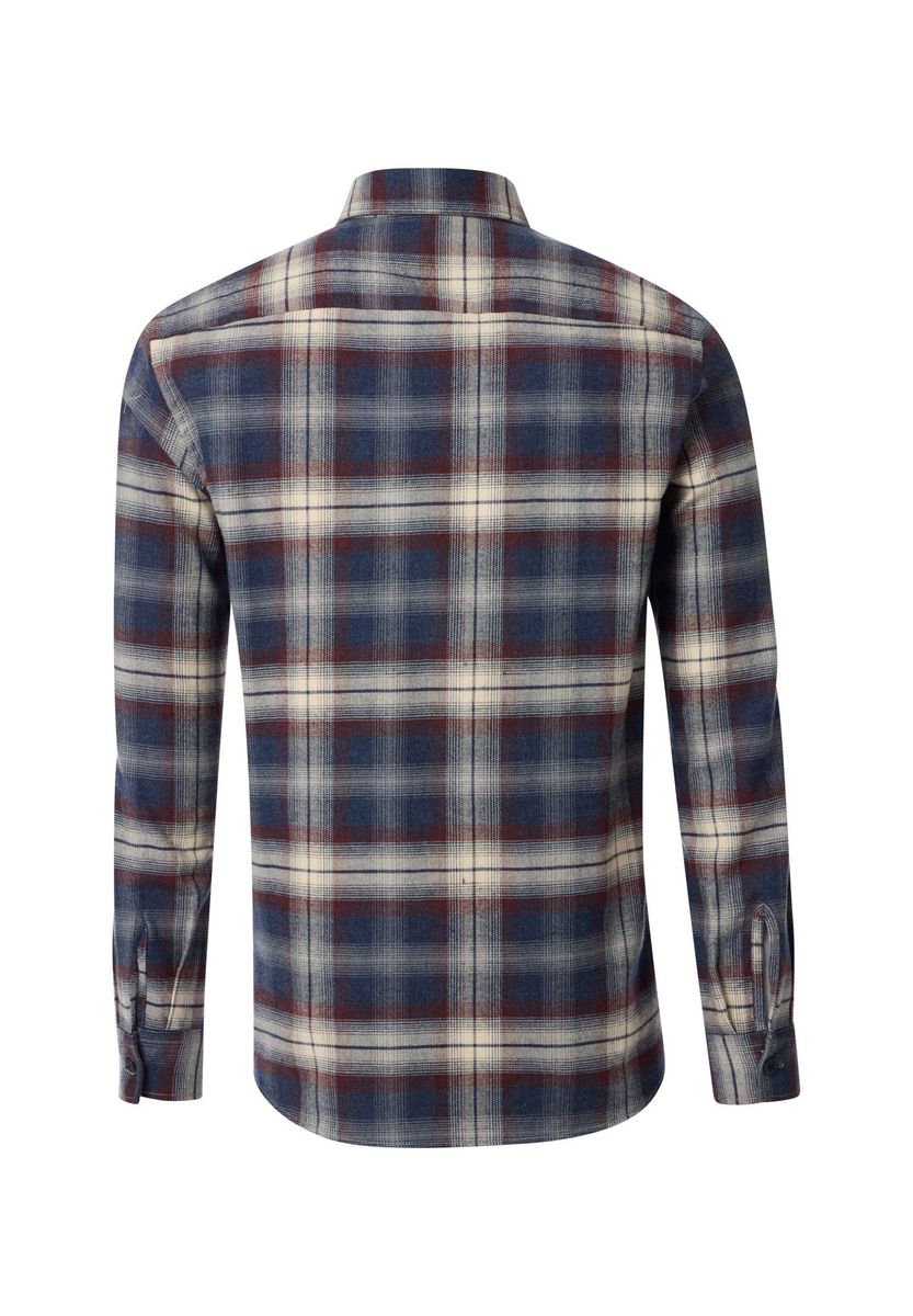 Herren Langarm Flanellhemd mit Karomuster