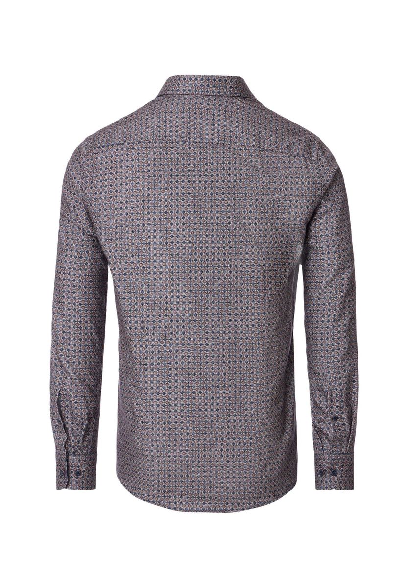 Freizeithemd mit Muster und langen Ärmeln