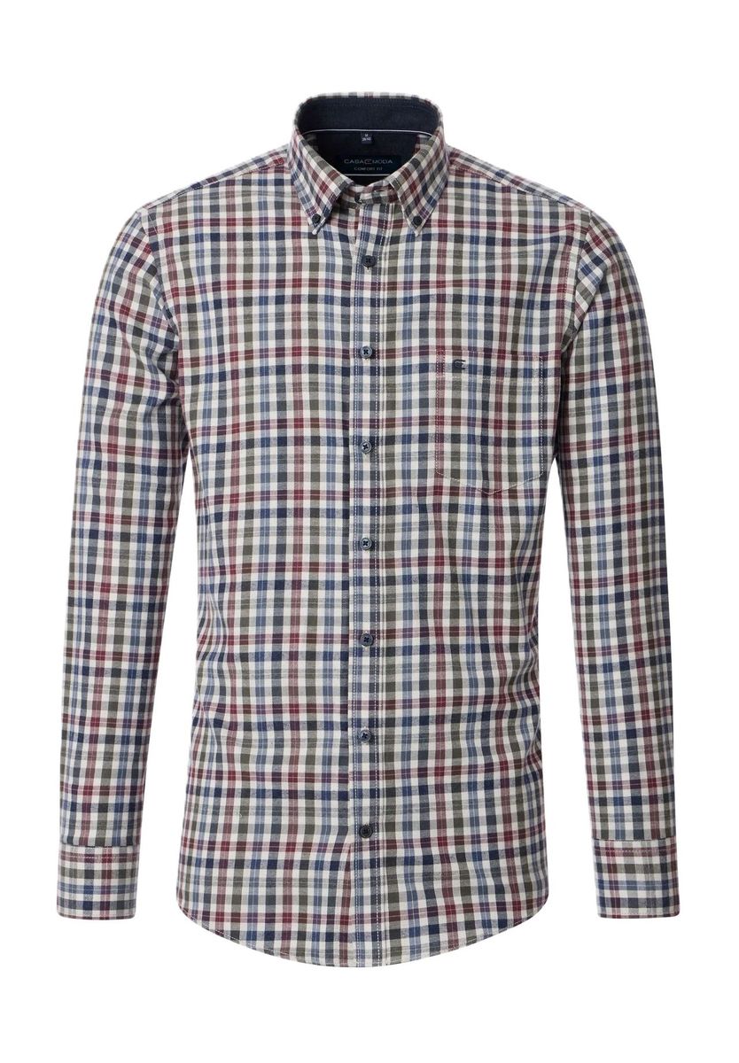 Herren Langarm Freizeithemd Comfort Fit