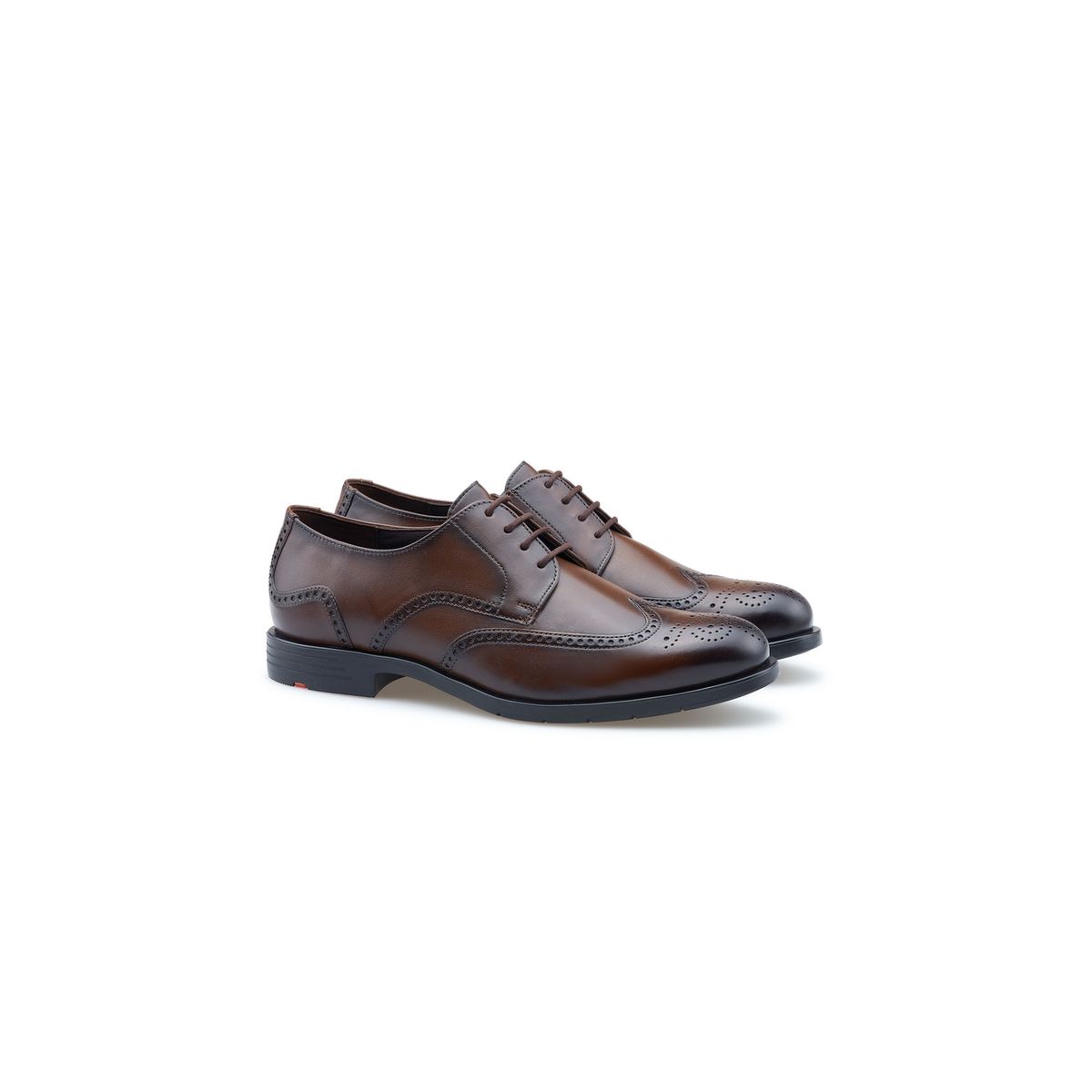 Klassische Derby-Schuhe mit Brogue-Muster