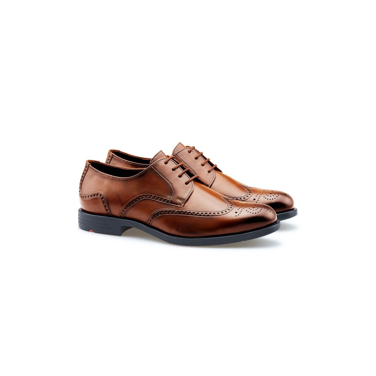 Klassische Brogue Wingtip Derby-Schuhe