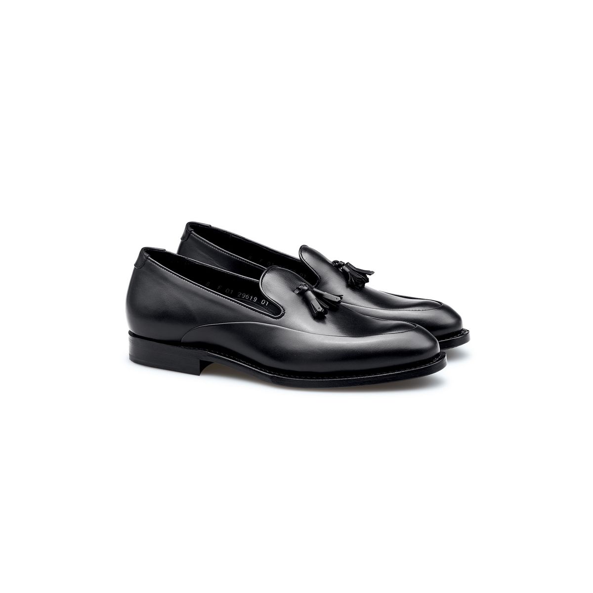 Elegante Glattleder-Slipper mit Quasten