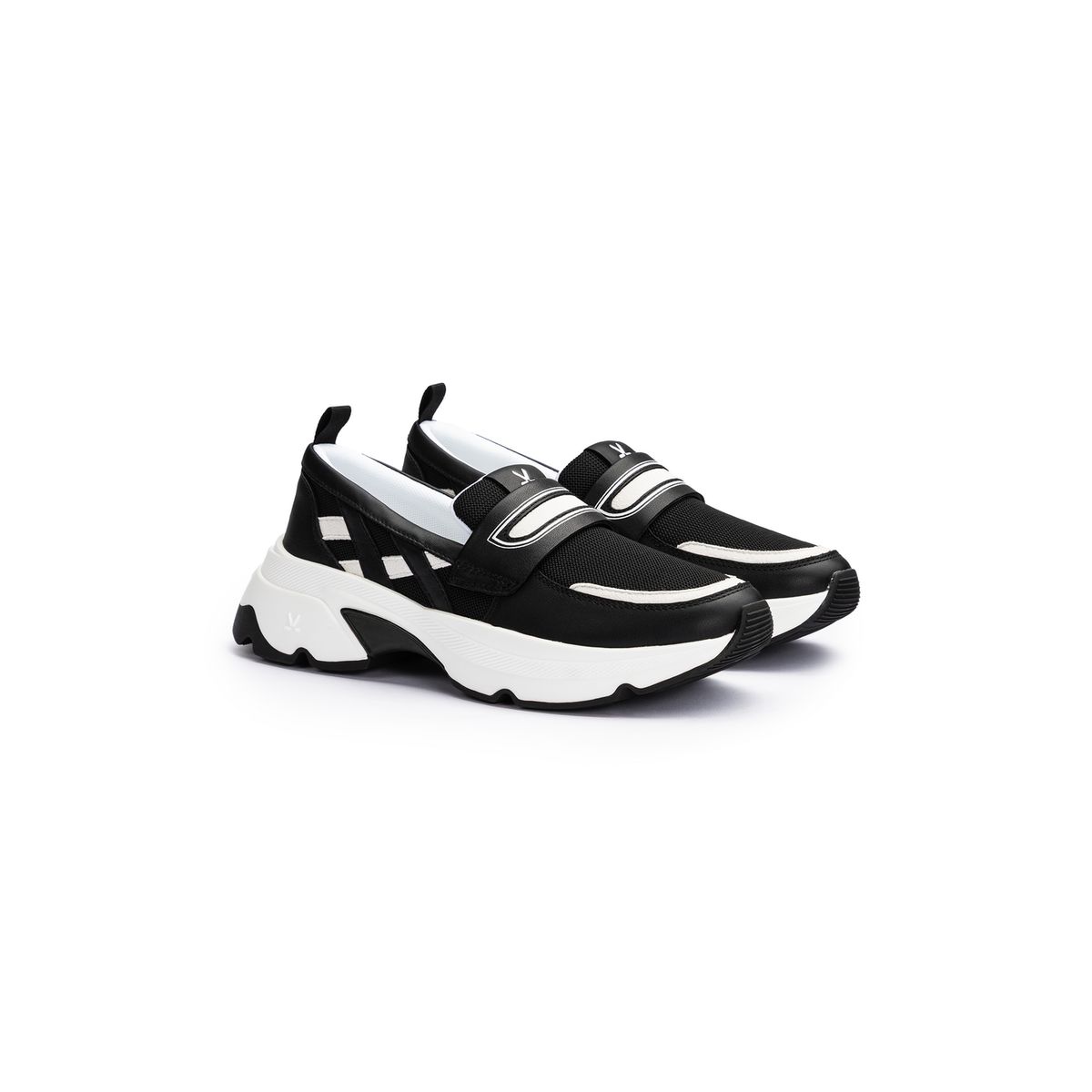 Mesh-Slipper mit Plateausohle