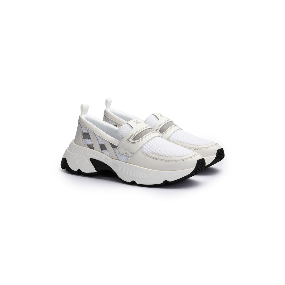 Mesh Slipper mit Plateausohle