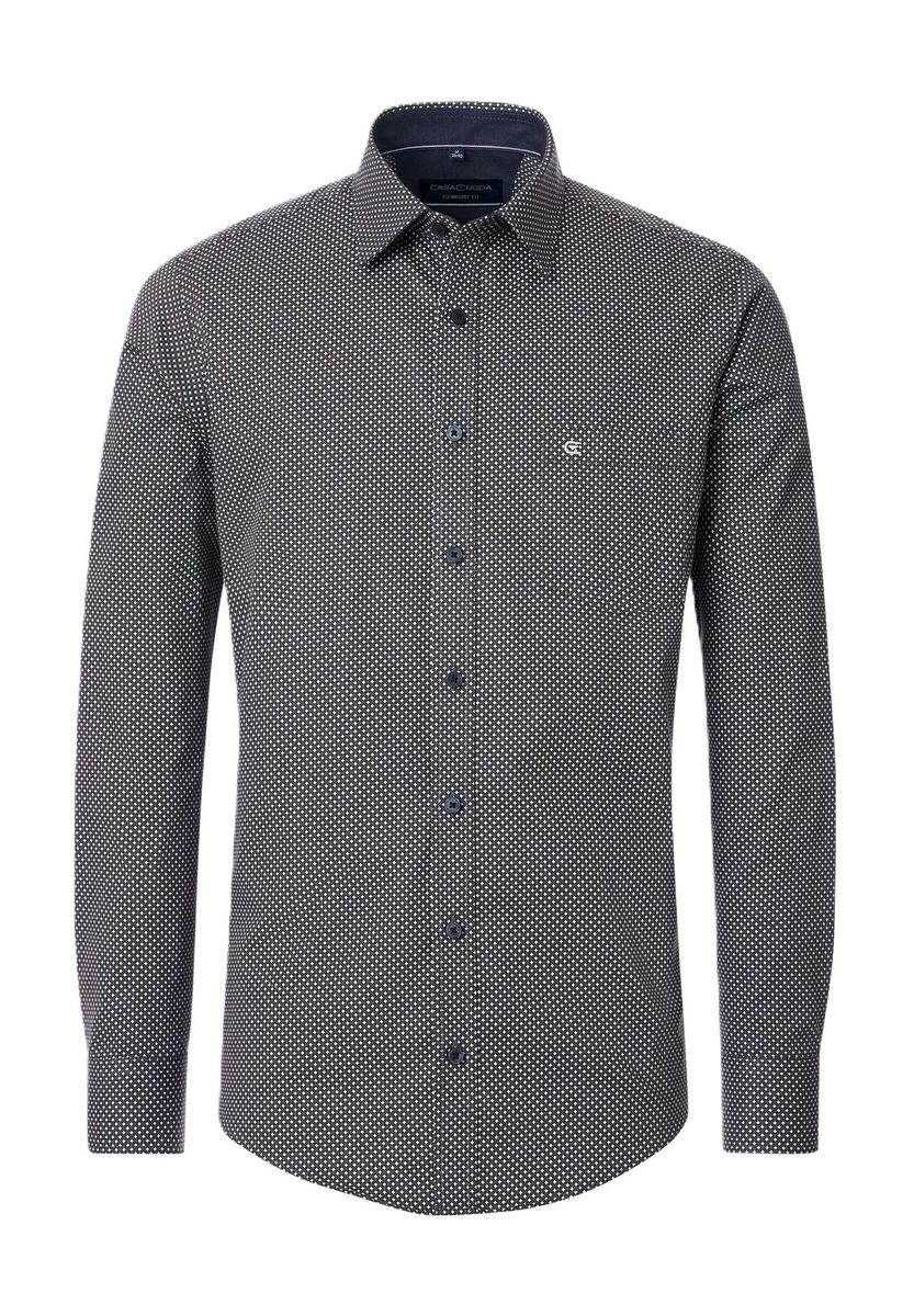 Bedrucktes Comfort-Fit Langarmhemd