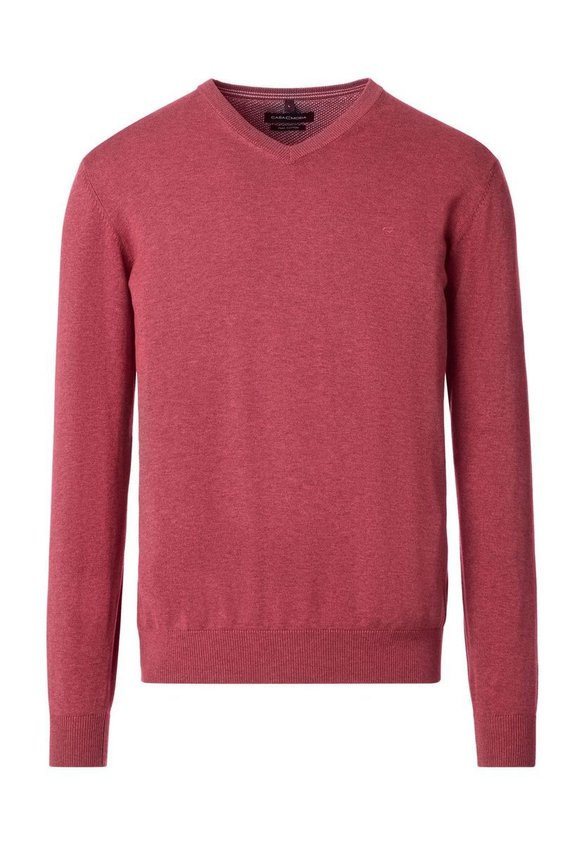 Herren Baumwollpullover mit leichtem V-Ausschnitt