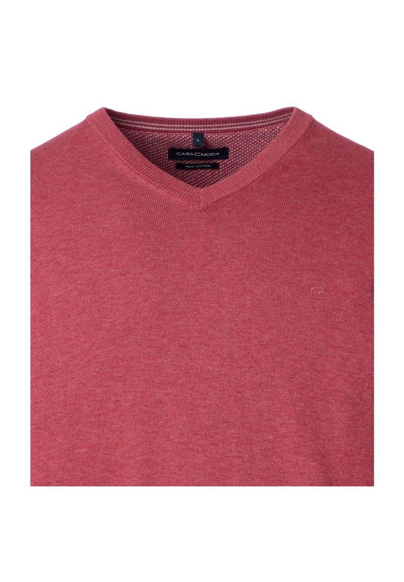 Herren Baumwollpullover mit leichtem V-Ausschnitt