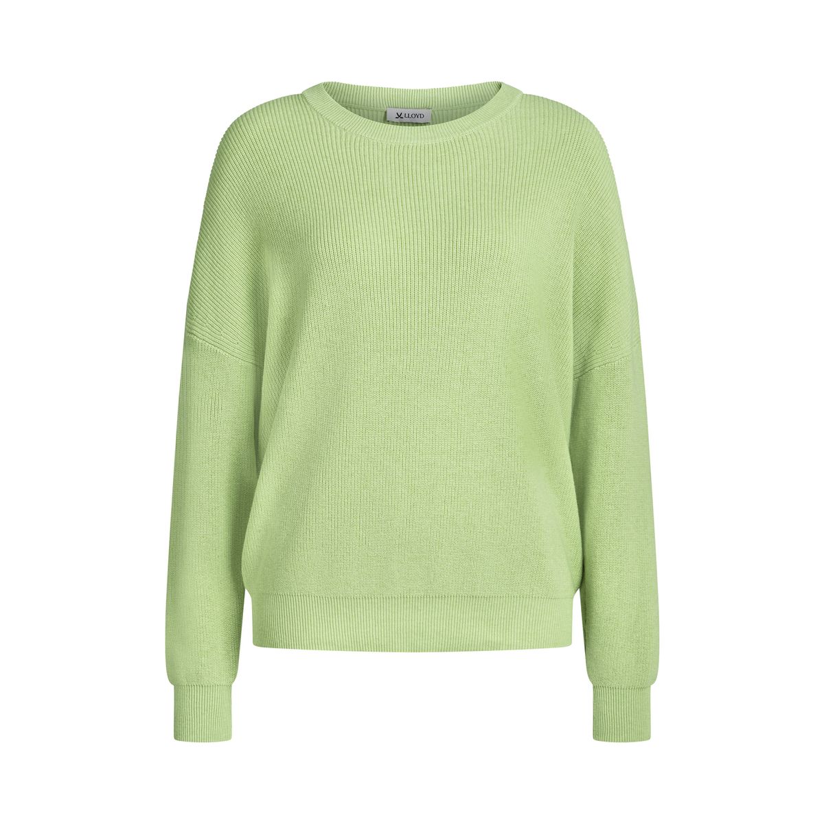 Weicher Baumwoll-Kaschmir-Pullover mit Rundhalsausschnitt