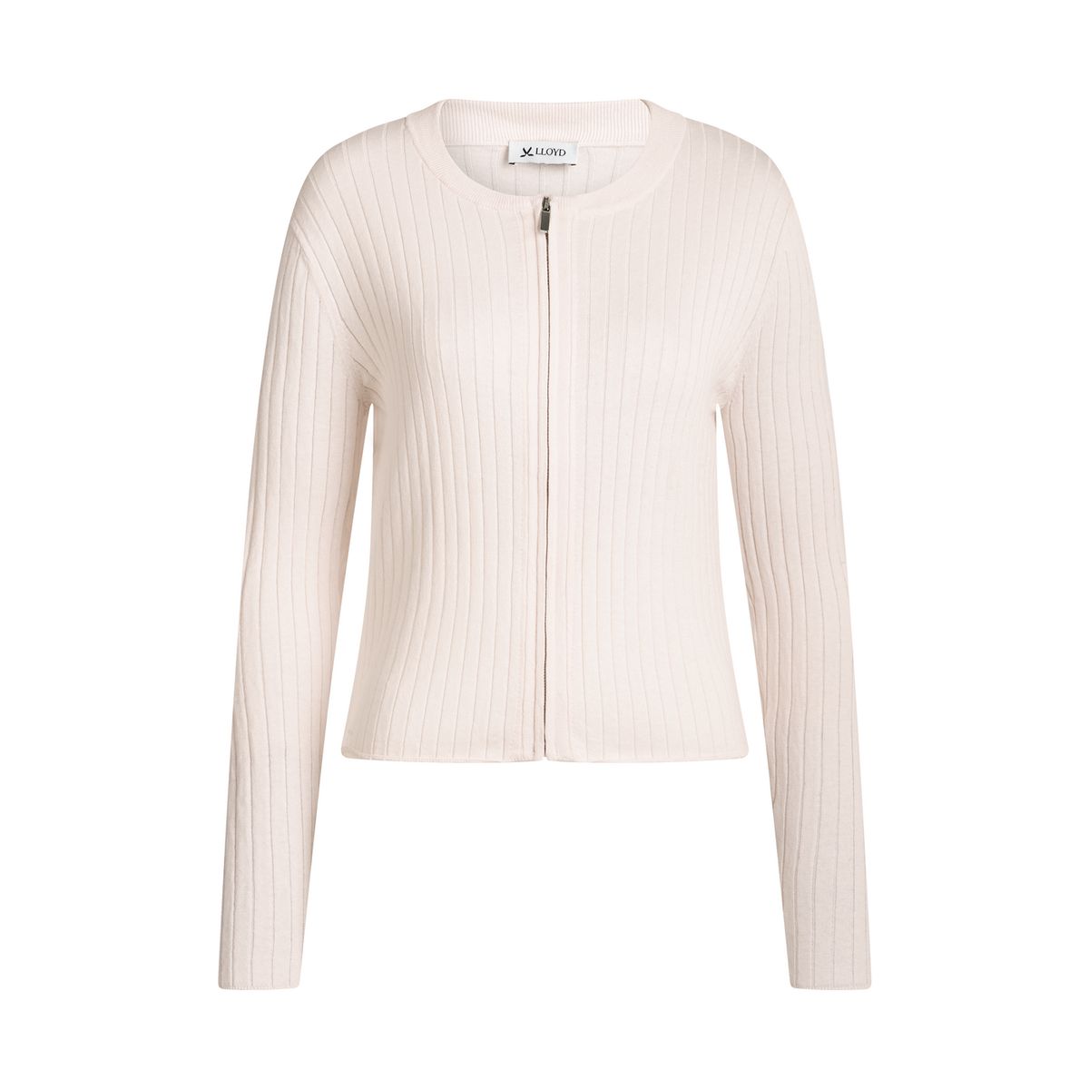 Gerippter Baumwoll-Kaschmir-Strickcardigan
