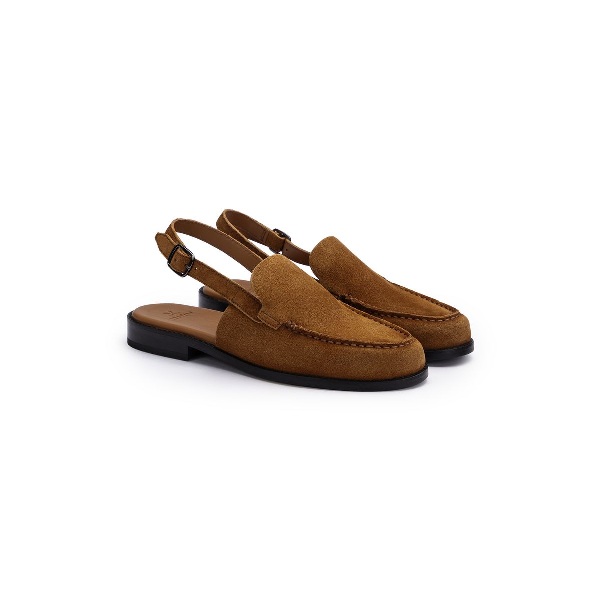 Elegante Slingback-Loafer aus Rauleder