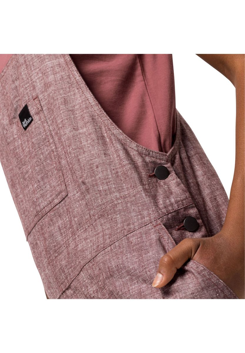 Luftige Damen-Latzhose aus Hanf-Mischung