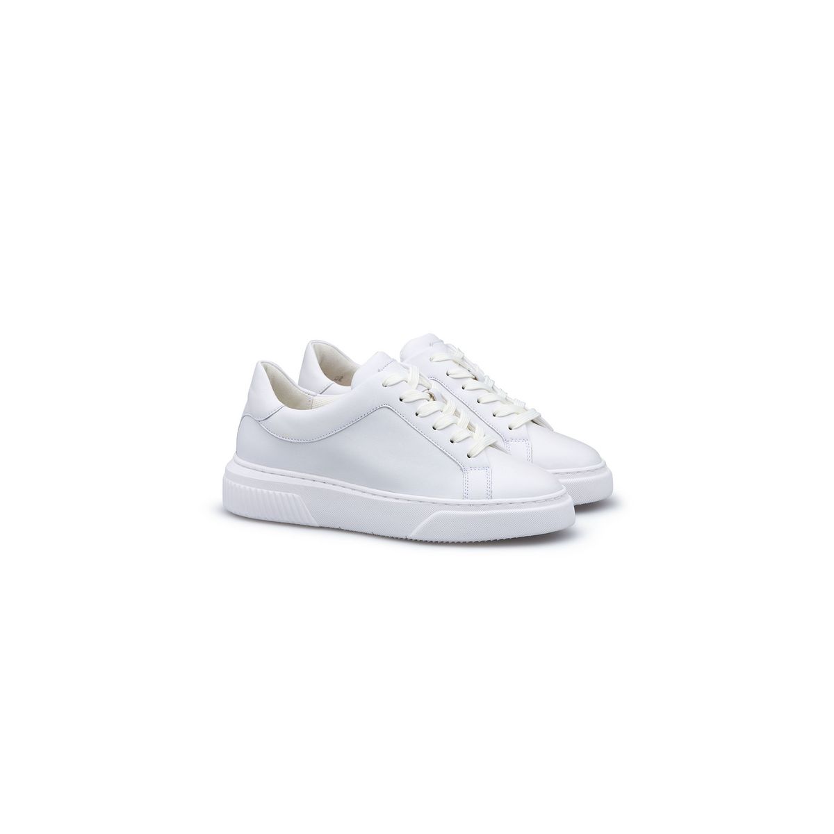 Minimalistischer Glattleder Low-Top Sneaker