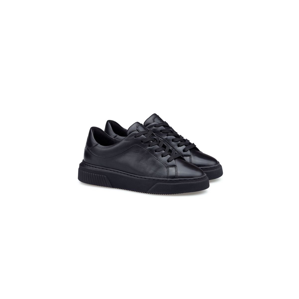 Eleganter Low-Top Leder-Sneaker