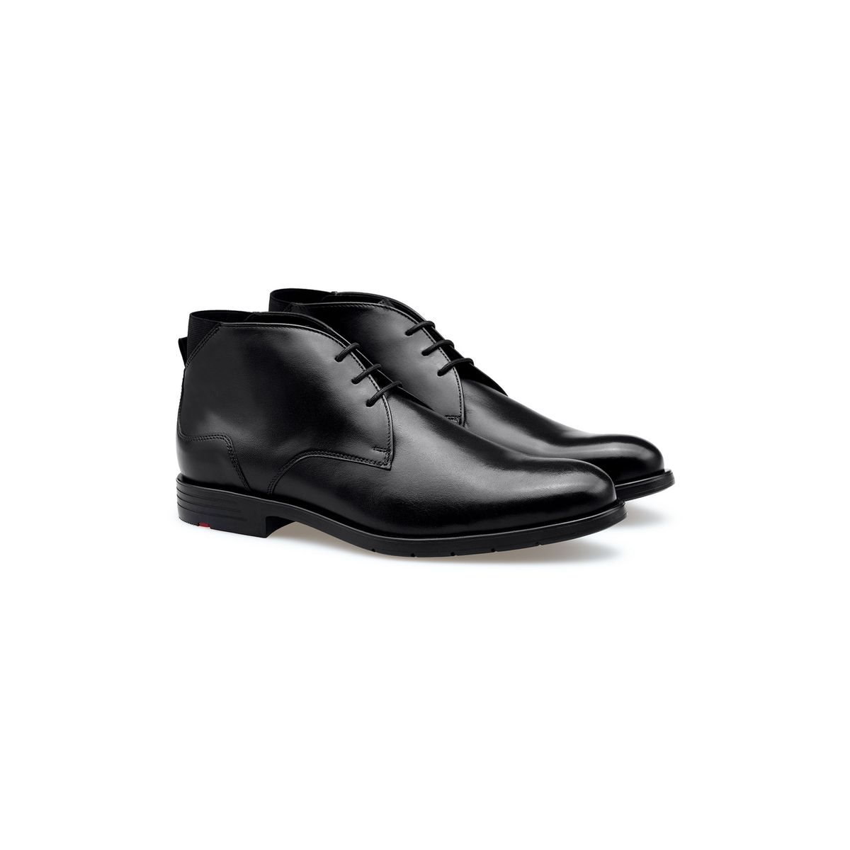 Polierte Leder Desert Boots