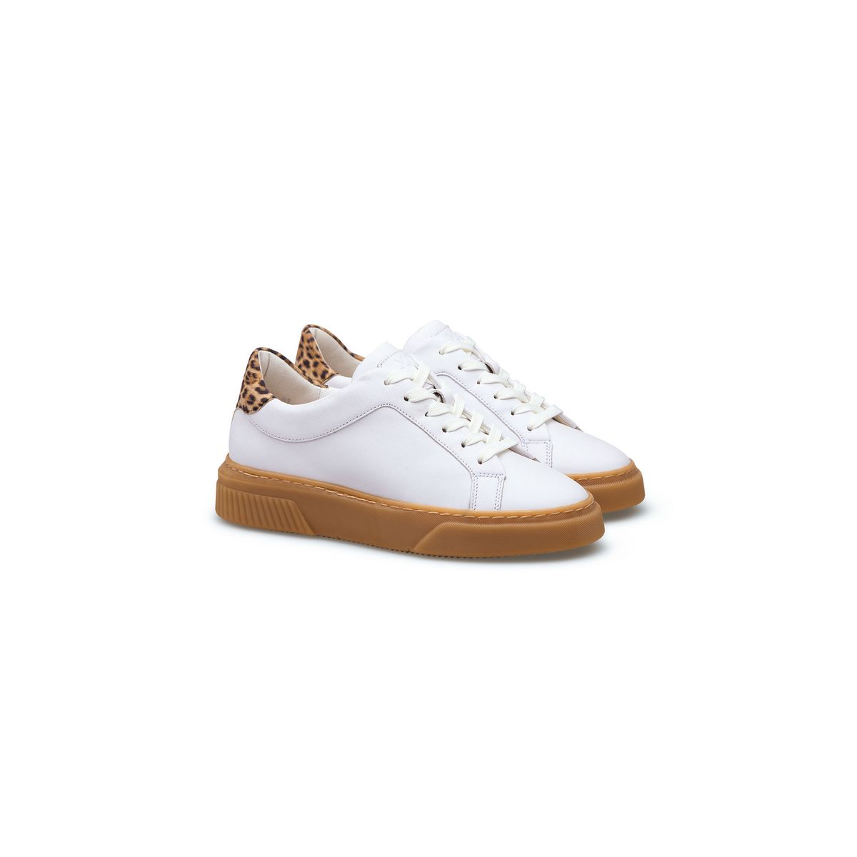 Grace Plateau-Sneaker mit Leoparden-Detail