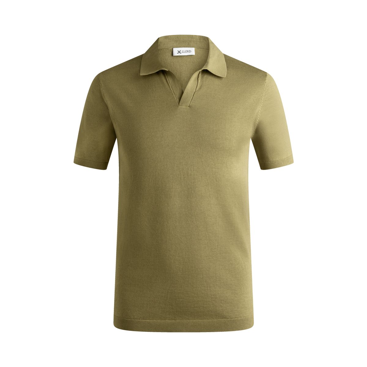 Gestricktes Polo mit Johnny-Kragen