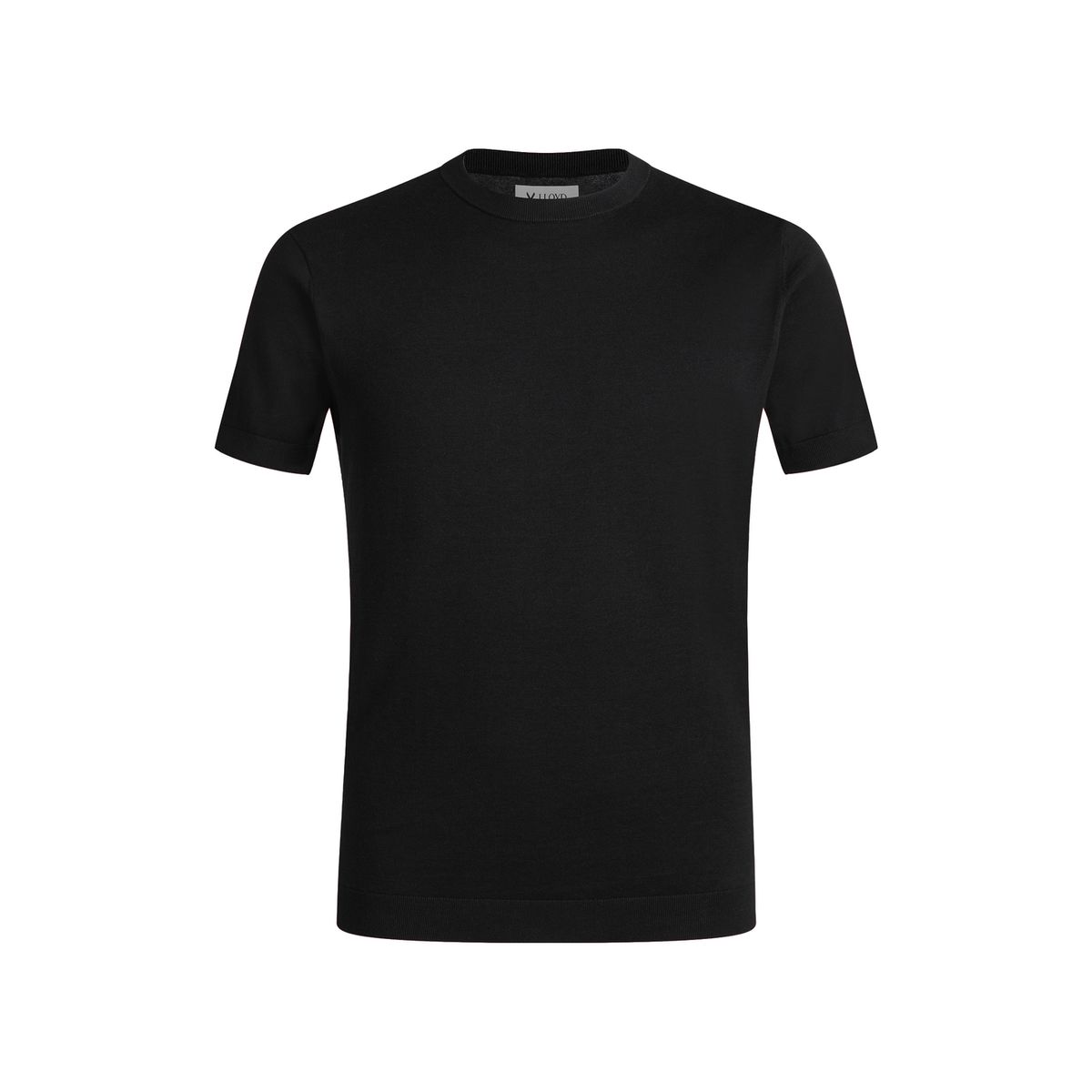 Klassisches Feinstrick-T-Shirt