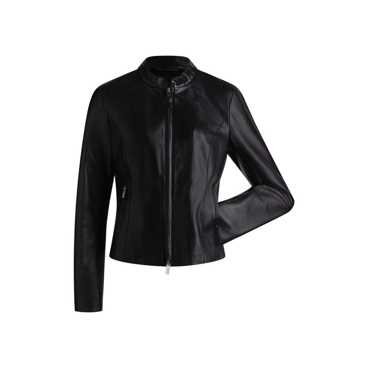 Elegante minimalistische Lederjacke