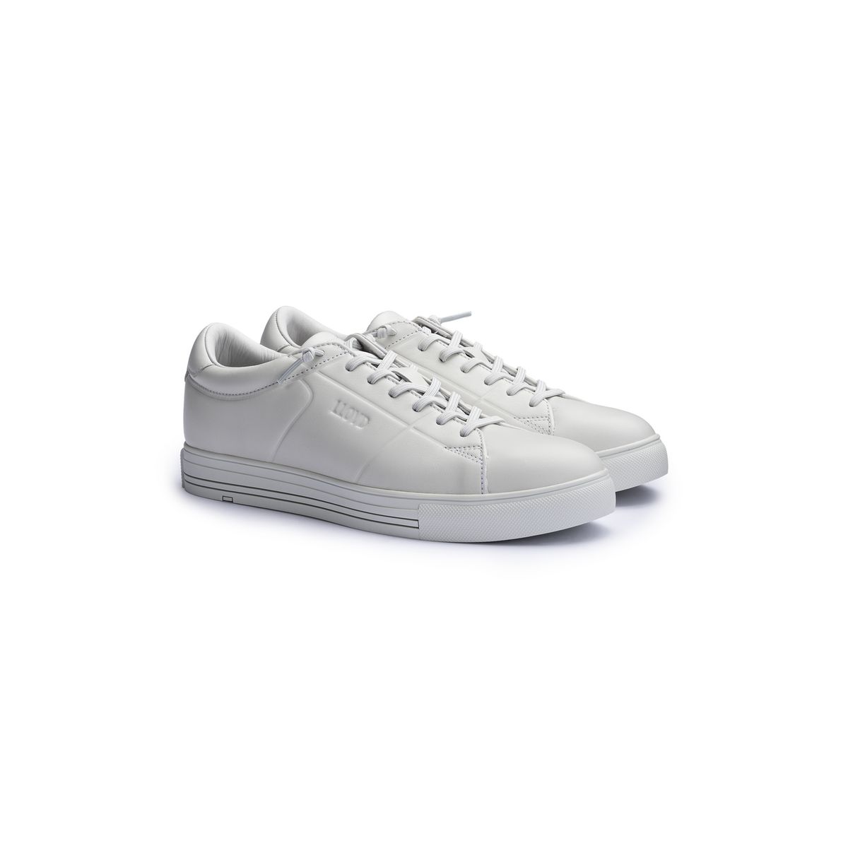 Low-Top Sneaker aus Narbenleder