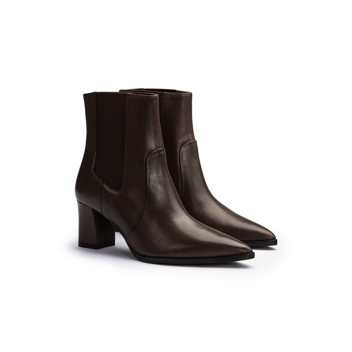 Spitze Chelsea-Boots aus Glattleder