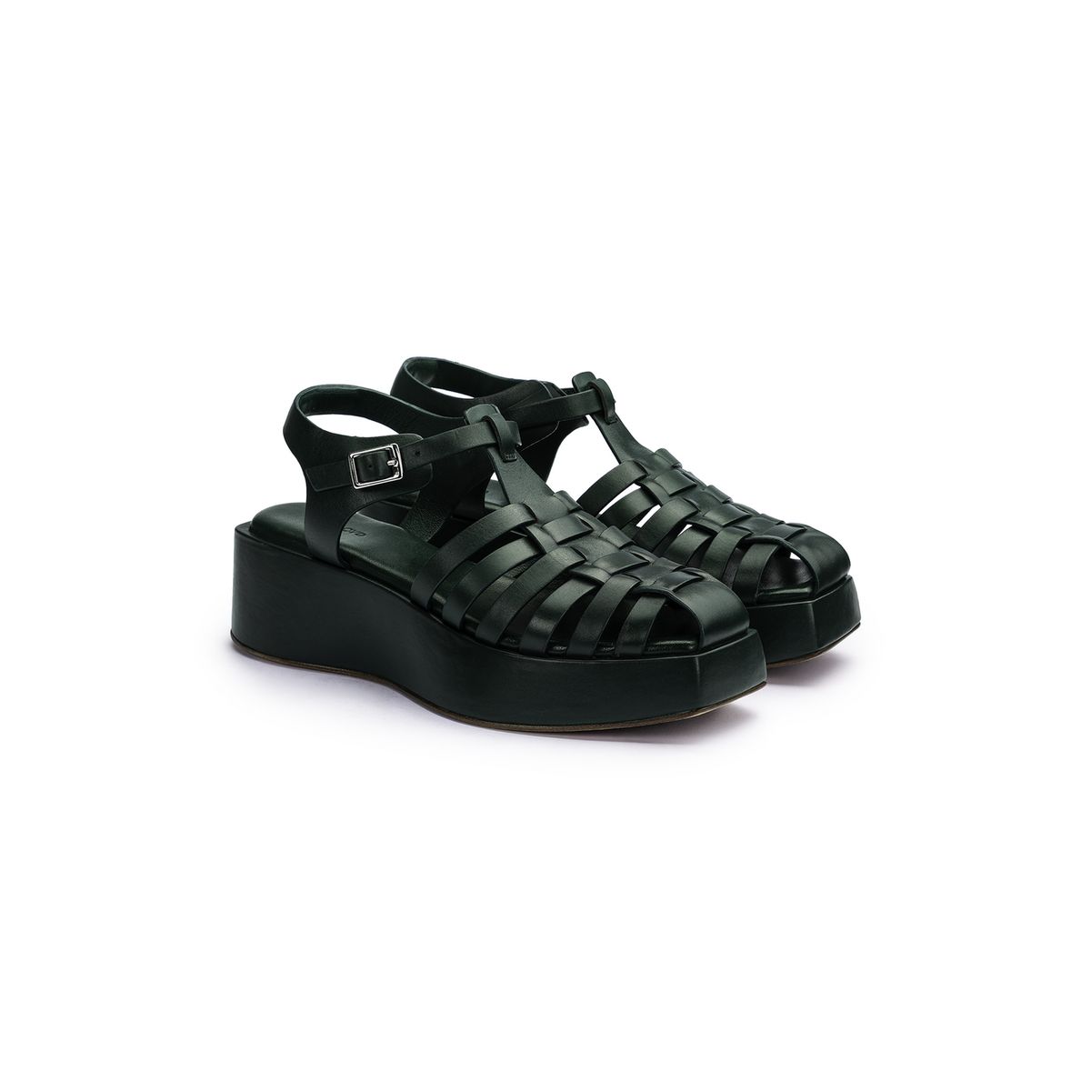 Plateau-Sandale im Fisherman-Stil