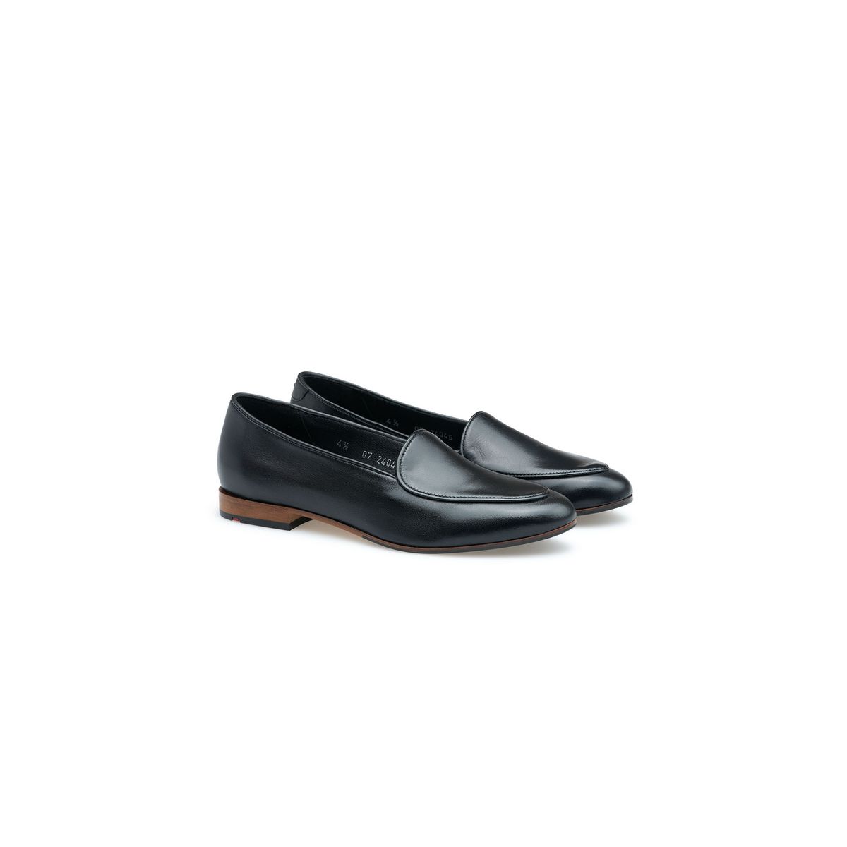 Elegante spitze Leder-Slipper