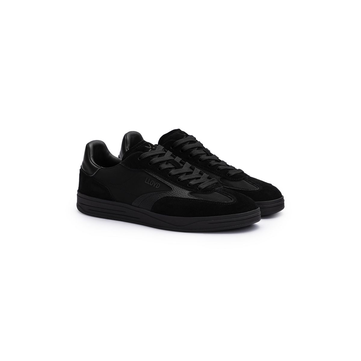 Low-Top-Sneaker mit Materialmix