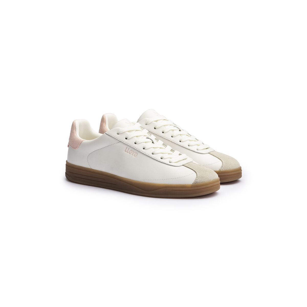 Low-Top Sneaker im Leder-Mix