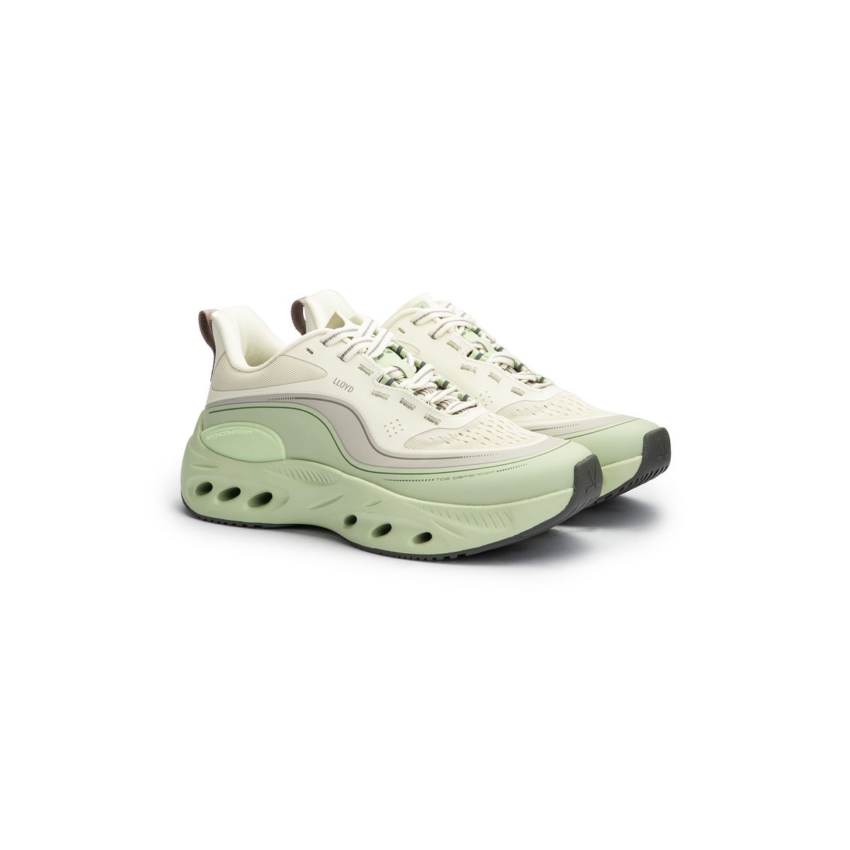 Moderner Mesh-Sneaker mit Plateausohle