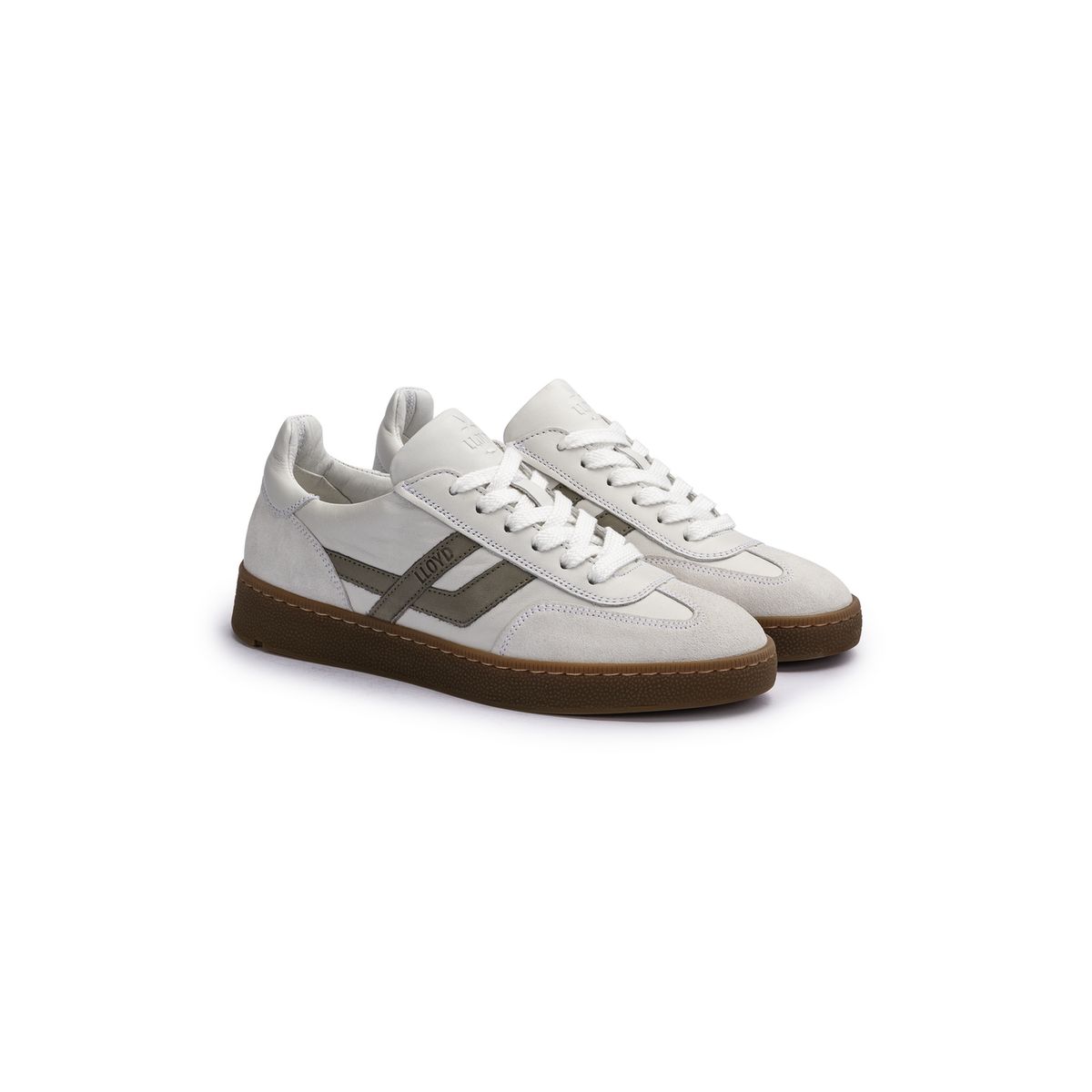 Leder-Panel Low-Top Sneaker