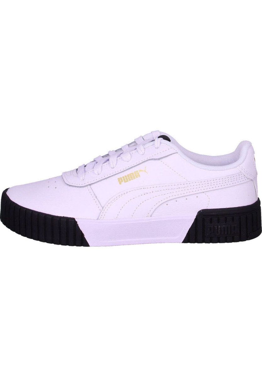 Weißer Damen-Freizeitsneaker aus Leder