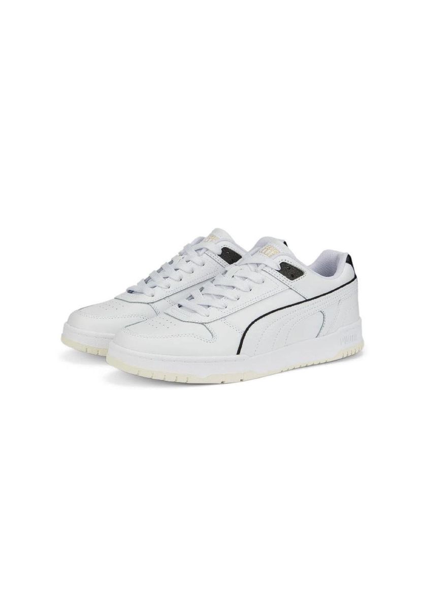 Retro-inspirierte Low-Top-Leder-Sneakers