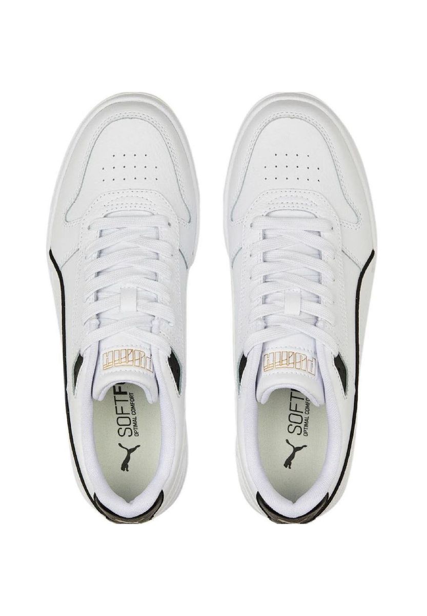 Retro-inspirierte Low-Top-Leder-Sneakers