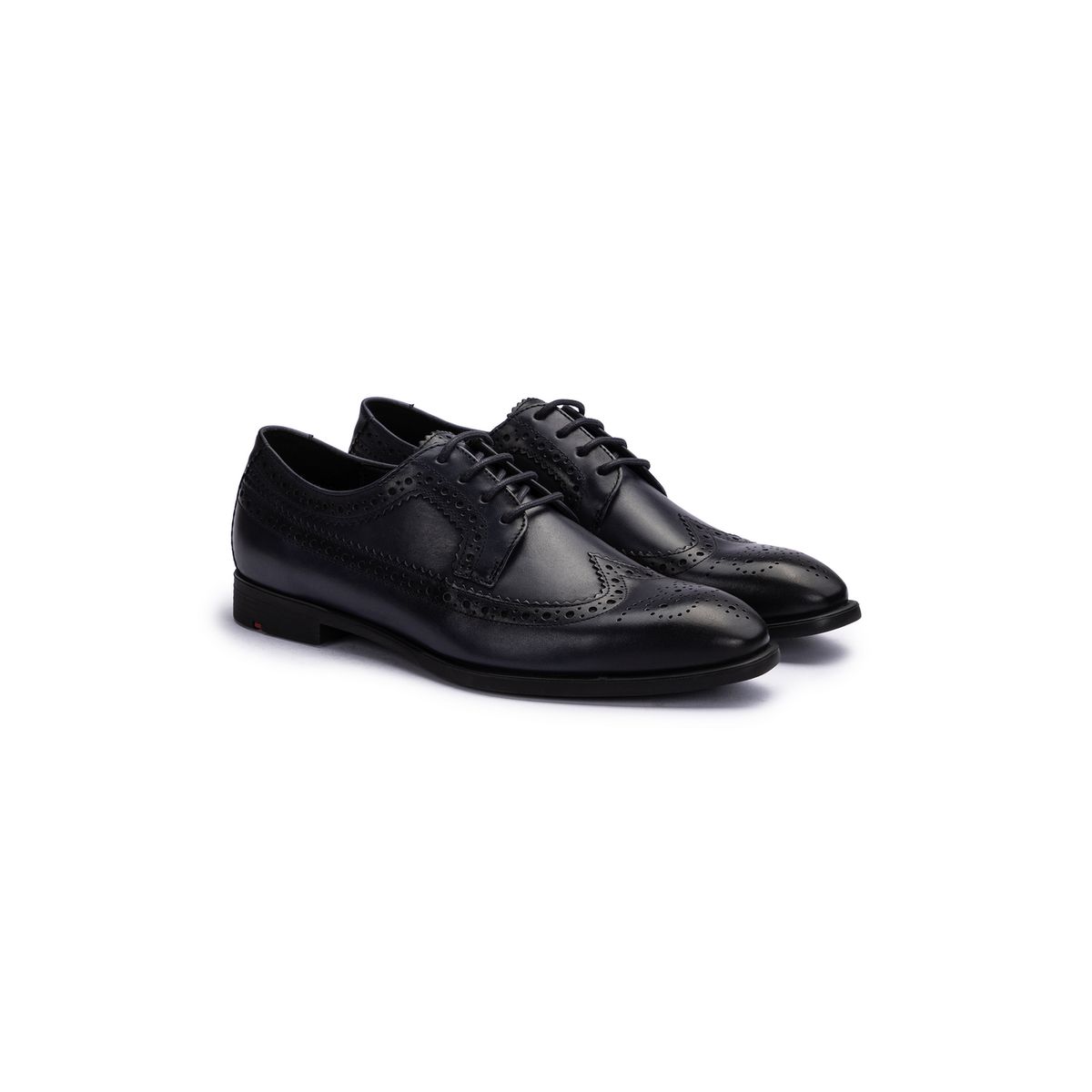 Elegante Derby-Schuhe mit Budapester-Muster