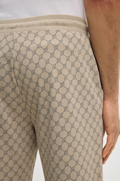 Baumwoll-Jogginghose mit Muster und Kordelzug