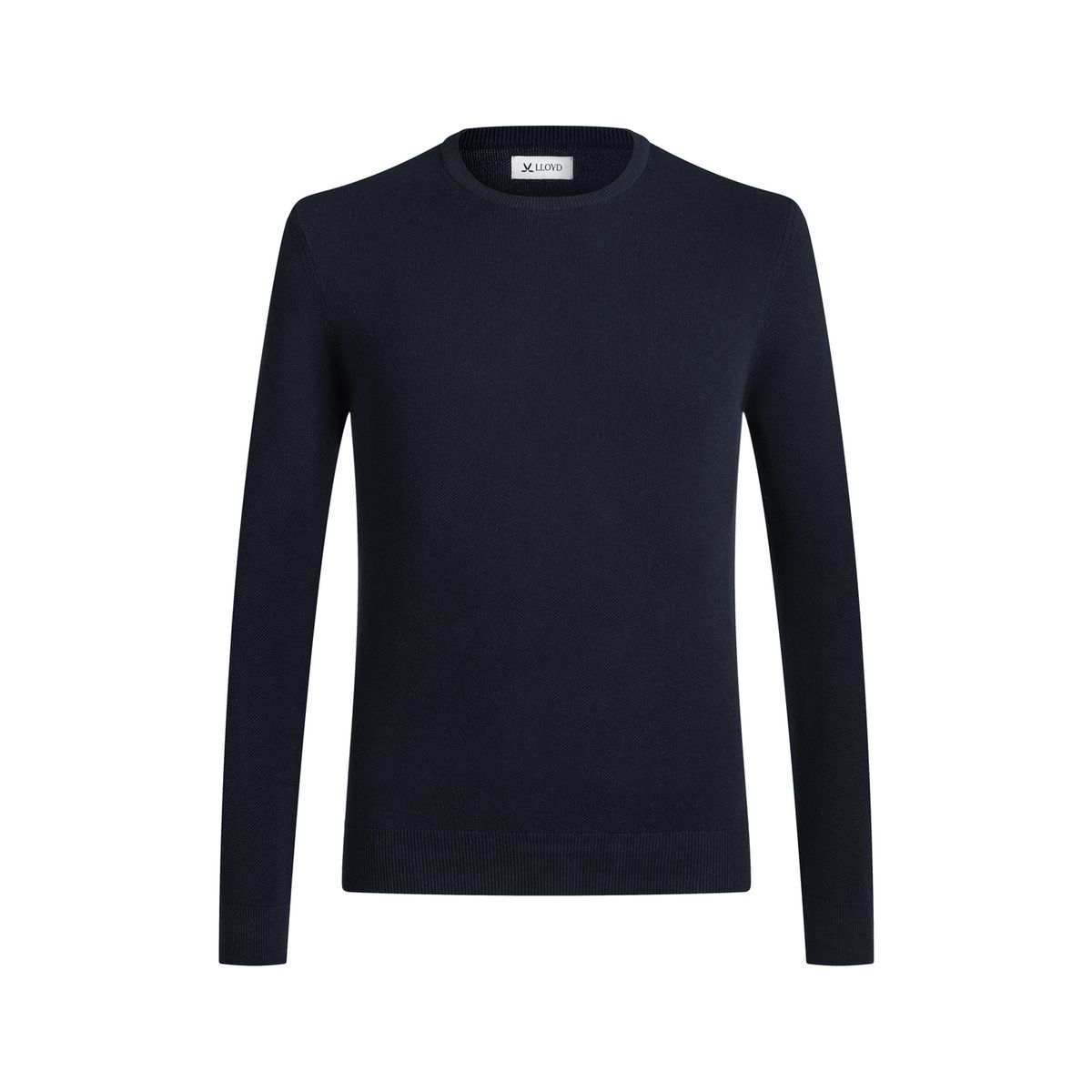 Klassischer Feinstrickpullover mit Rundhalsausschnitt