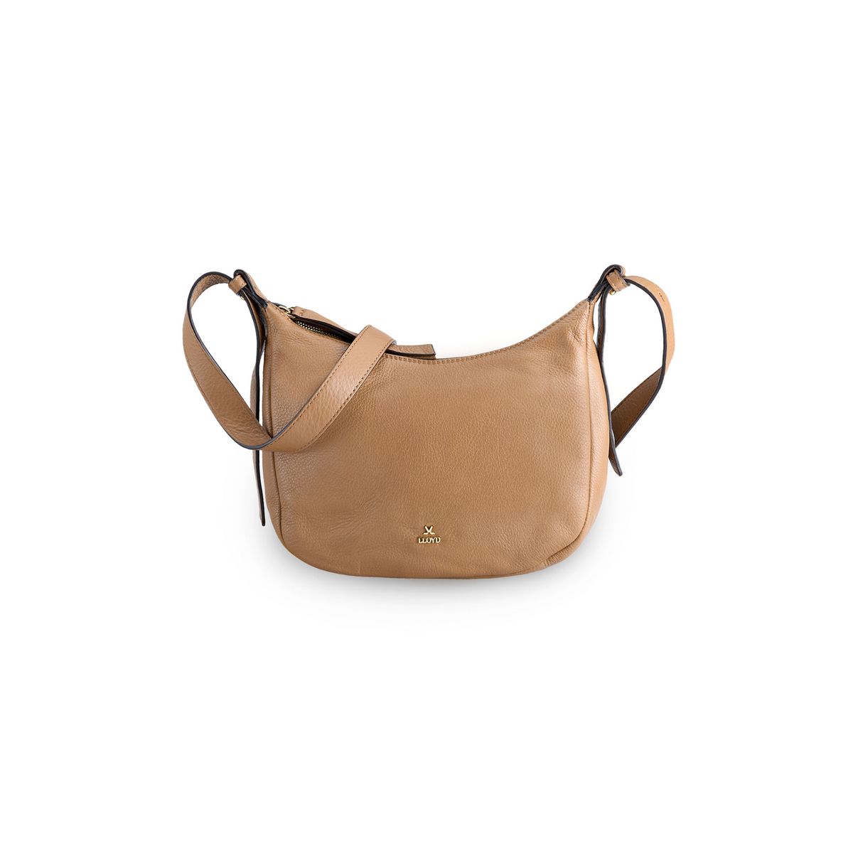 Elegante Hobo-Tasche aus Narbenleder
