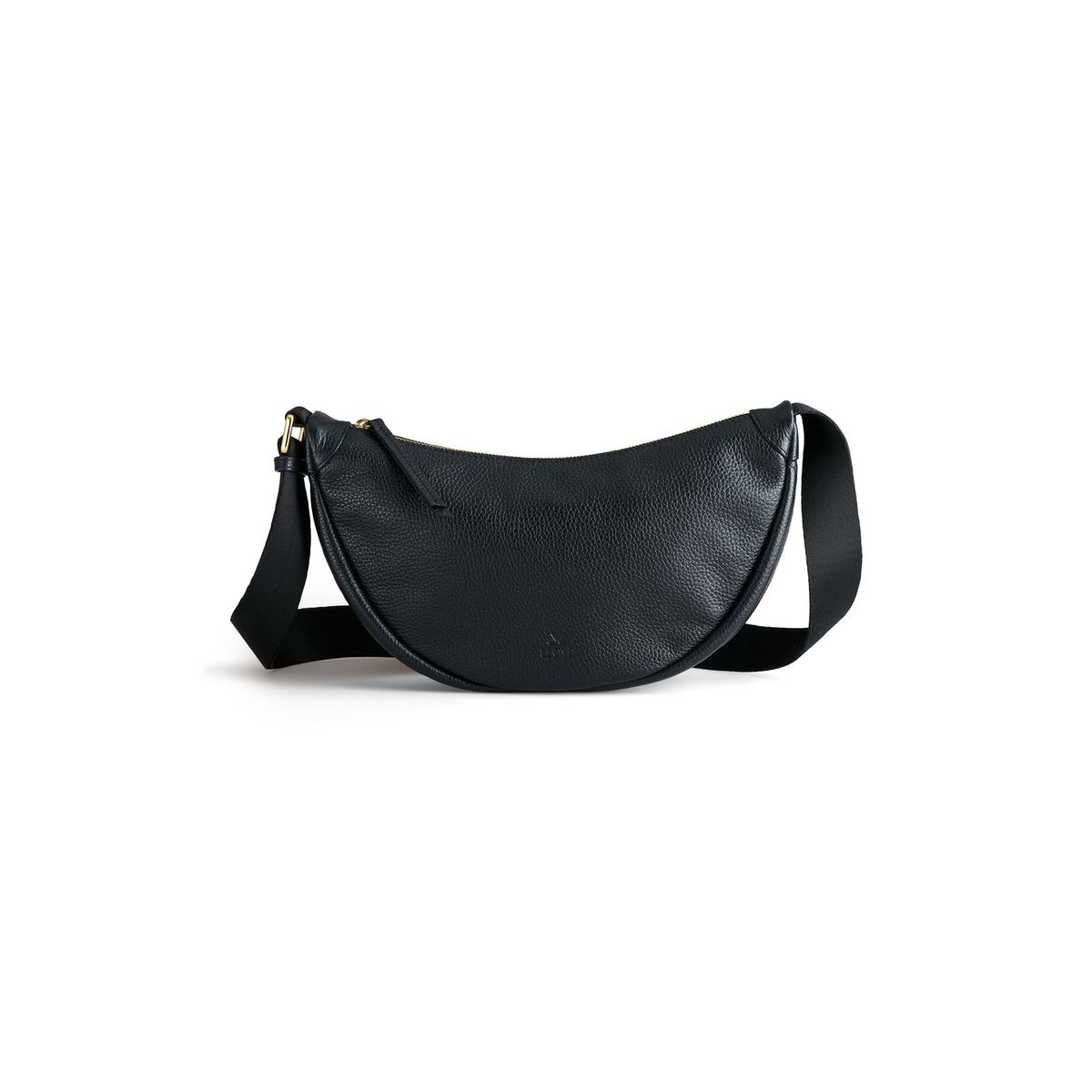 Crossover-Tasche aus genarbtem Leder