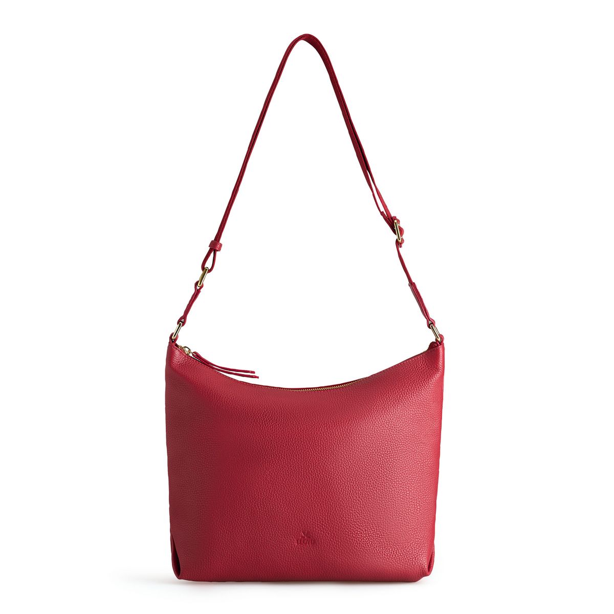 Elegante Hobo-Tasche aus Glattleder