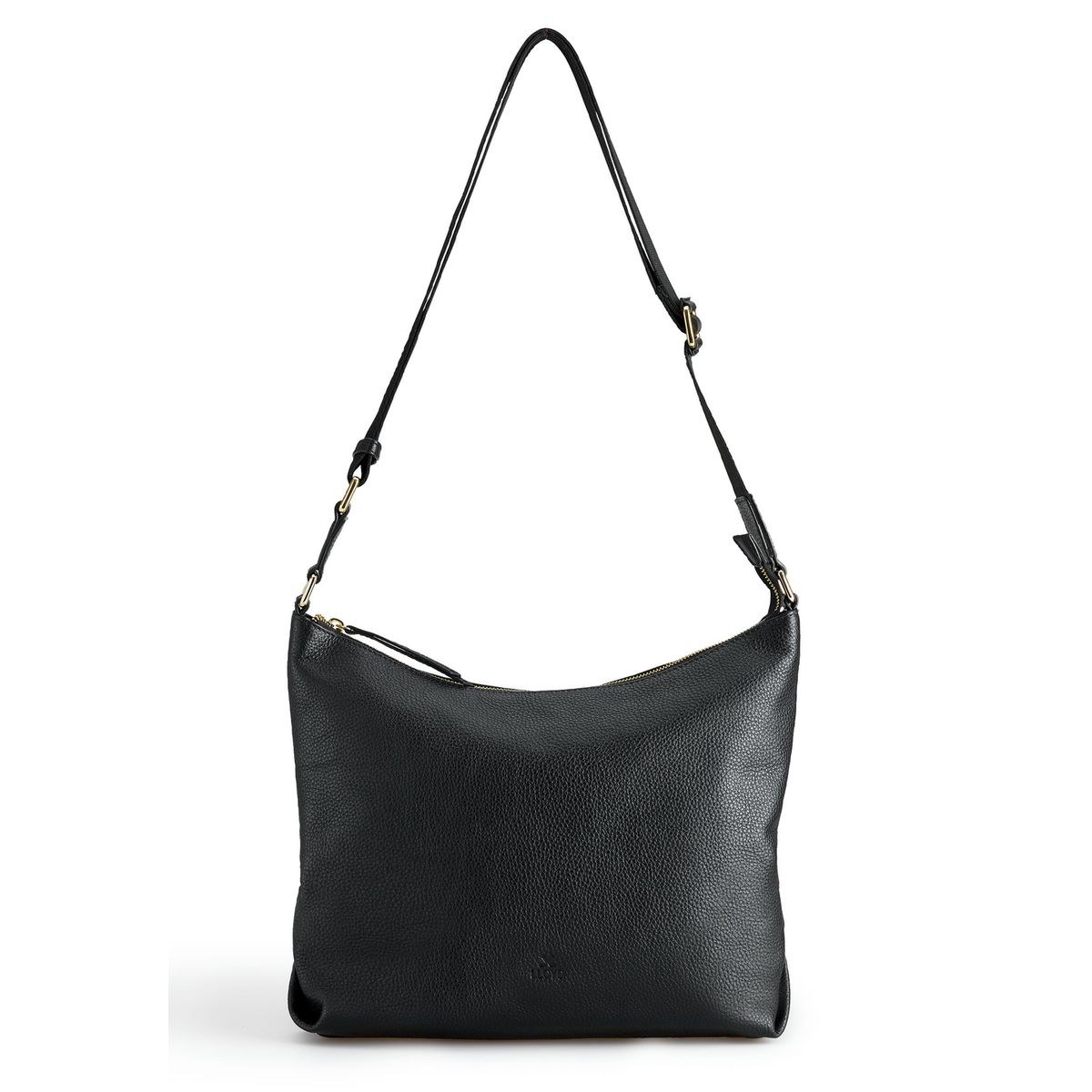 Elegante Hobo-Tasche aus genarbtem Leder