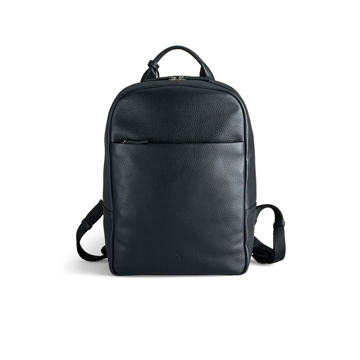 Schlichter Lederrucksack mit Laptopfach