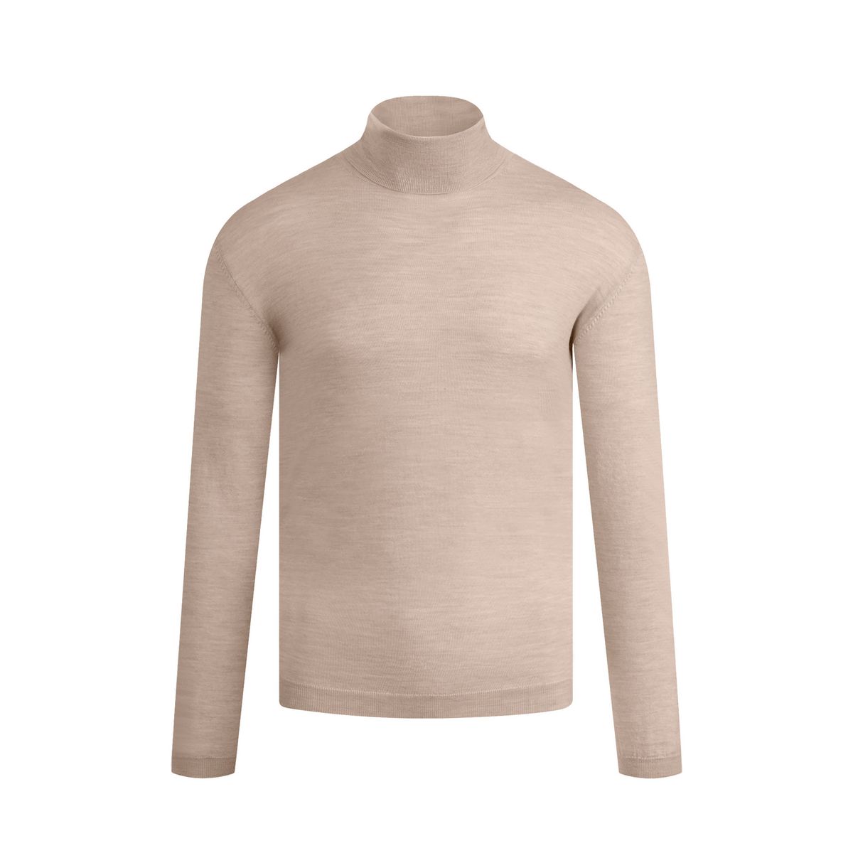 Feinstrick-Rollkragenpullover aus Merinowolle